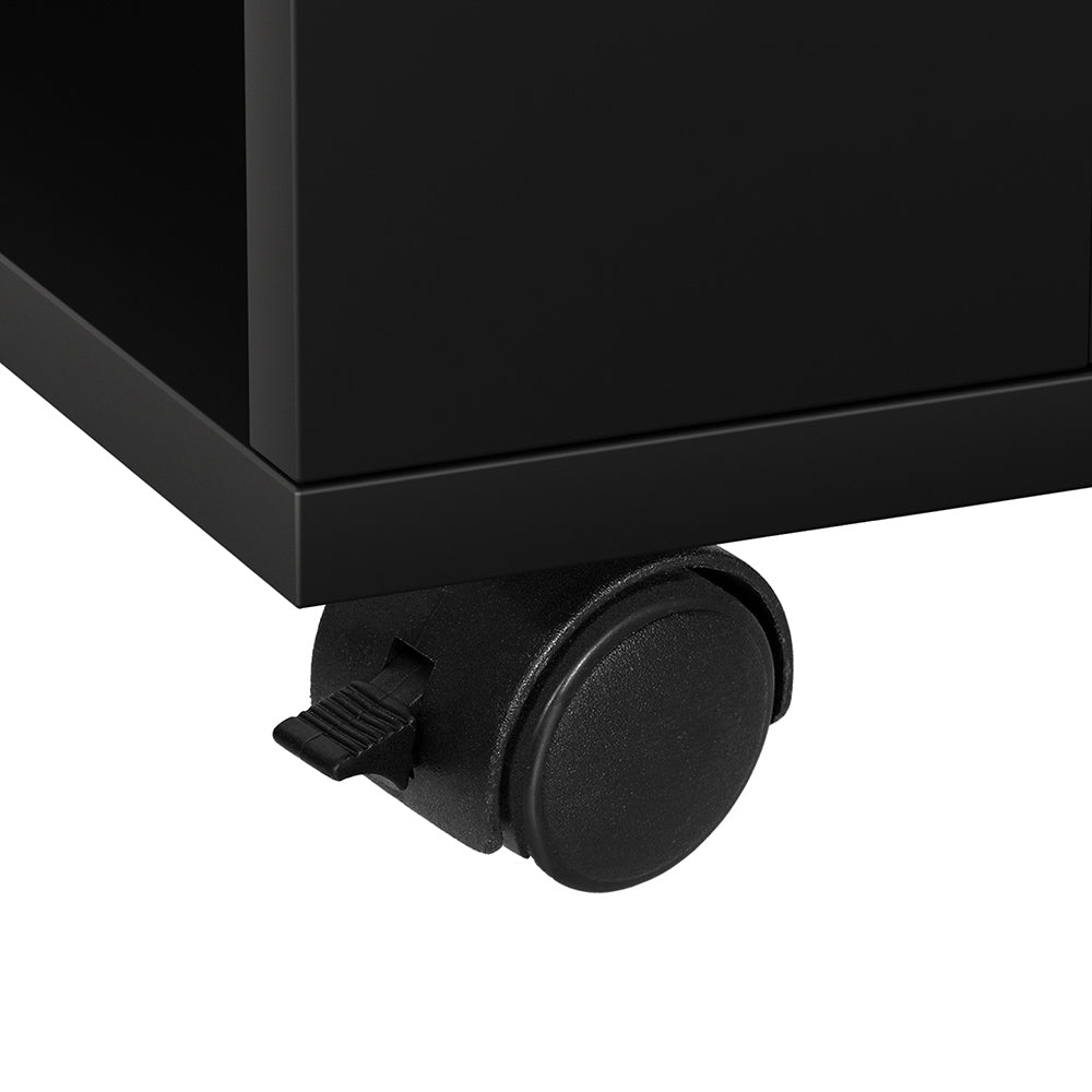 Artiss Bedside Table USB Charging with LED Adjustable Laptop Tray - TALA FUR-T-BS-LED-01-BK