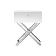 Artiss Mirrored Bedside Table Drawers Side Table Storage Nightstand Silver MOCO FUR-T-BS-MR-01-SR
