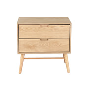 Artiss Bedside Table Drawers Side End Table Storage Cabinet Nightstand Oak GINO FUR-T-BS02-2D-WD