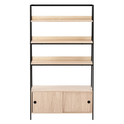 Artiss Bookshelf 5 Tier Cube Cabinet MIRA Oak FUR-T-DSHELF-01-WD-AB