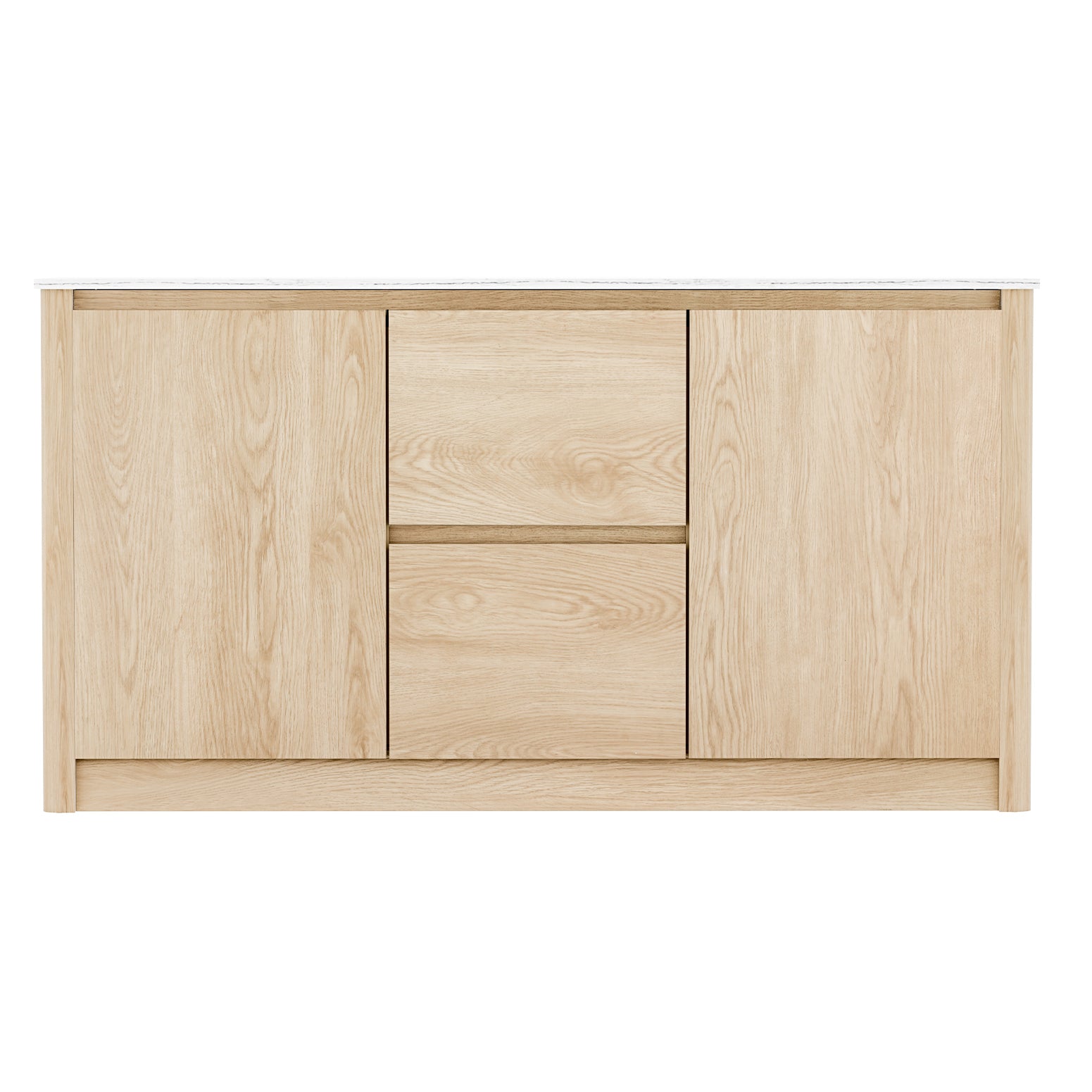 Artiss Buffet Sideboard Marble Style Tabletop - Pine FUR-T-SID-01-WD-ABC