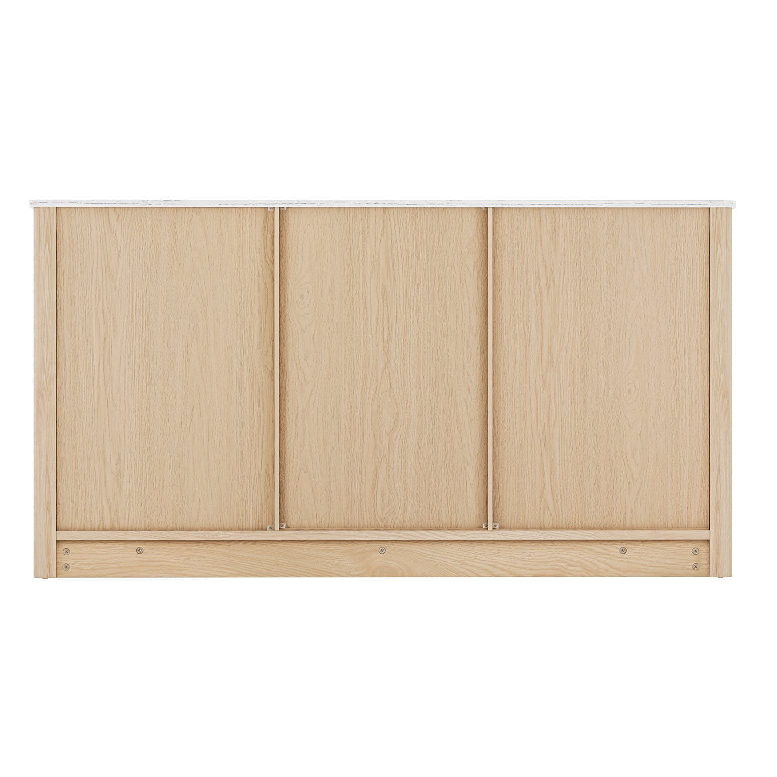 Artiss Buffet Sideboard Marble Style Tabletop - Pine FUR-T-SID-01-WD-ABC