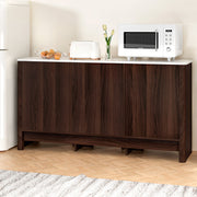 Artiss Buffet Sideboard Cabinet Marble Style Tabletop FUR-T-SID-03-WAL-ABC
