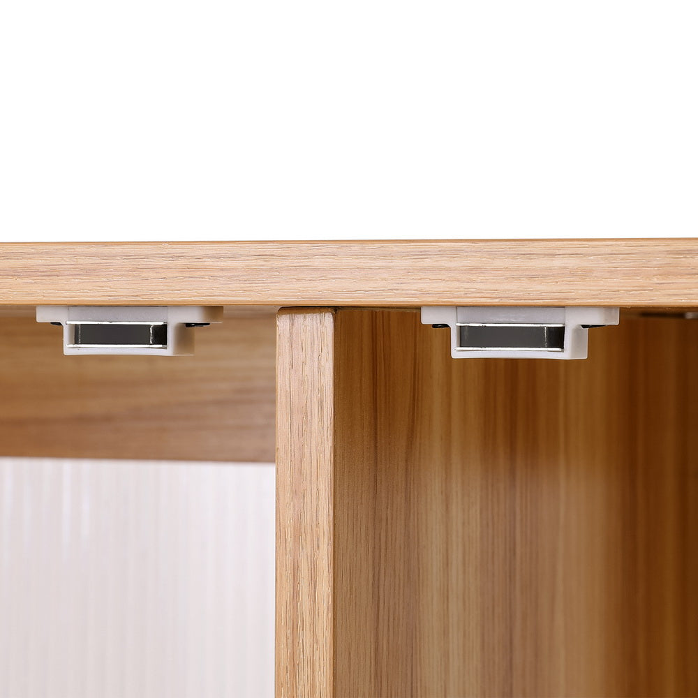 Artiss Buffet Sideboard Double Doors - Oak FUR-T-SID-05-WD-AB