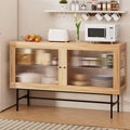 Artiss Buffet Sideboard Double Doors - Oak FUR-T-SID-05-WD-AB