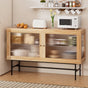 Artiss Buffet Sideboard Double Doors - Oak FUR-T-SID-05-WD-AB