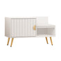 Artiss Shoe Rack Cabinet Bench 6 Pairs White FUR-U-BEN80-WH