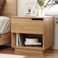 Artiss Bedside Table 1 Drawer 1 Shelf Nightstand Pine FUR-U-BS-05-WD