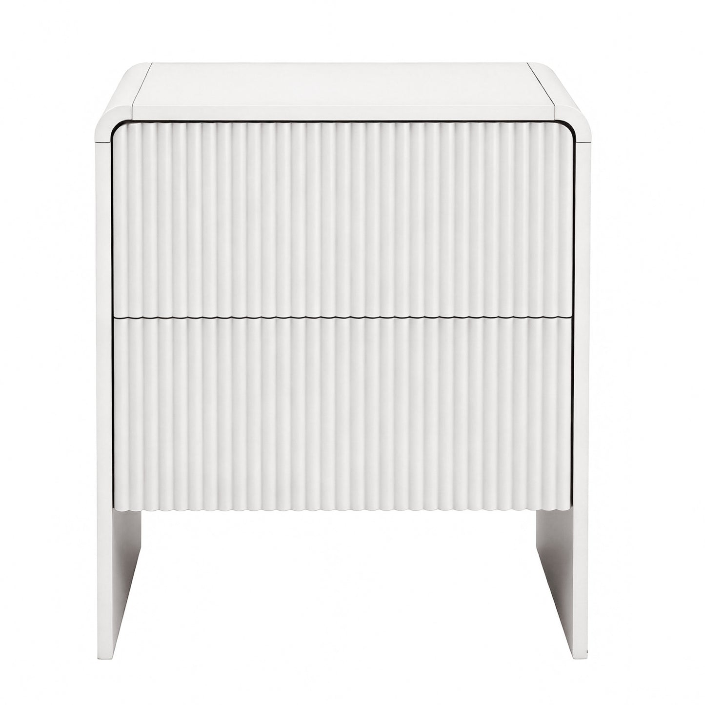 Artiss Bedside Table 2 Drawers - Beige FUR-U-BS-06-BG