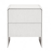 Artiss Bedside Table 2 Drawers - Beige FUR-U-BS-06-BG