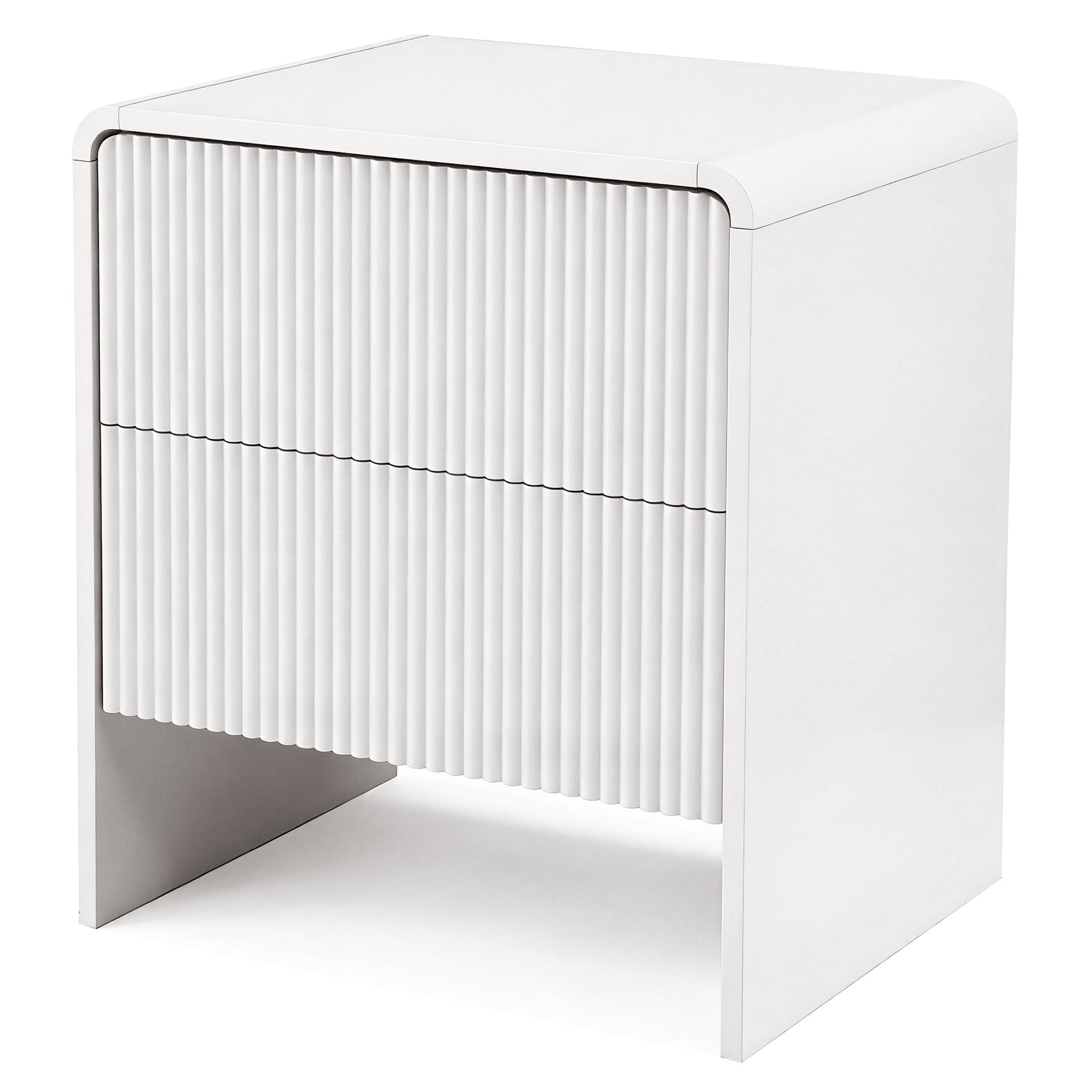 Artiss Bedside Table 2 Drawers - Beige FUR-U-BS-06-BG