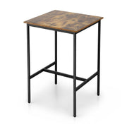 Artiss Bar Table Counter Kitchen Dining Desk Pub 60x92cm Vintage Metal Walnut FUR-U-BTAB-5006-WAL