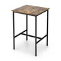 Artiss Bar Table Counter Kitchen Dining Desk Pub 60x92cm Vintage Metal Walnut FUR-U-BTAB-5006-WAL