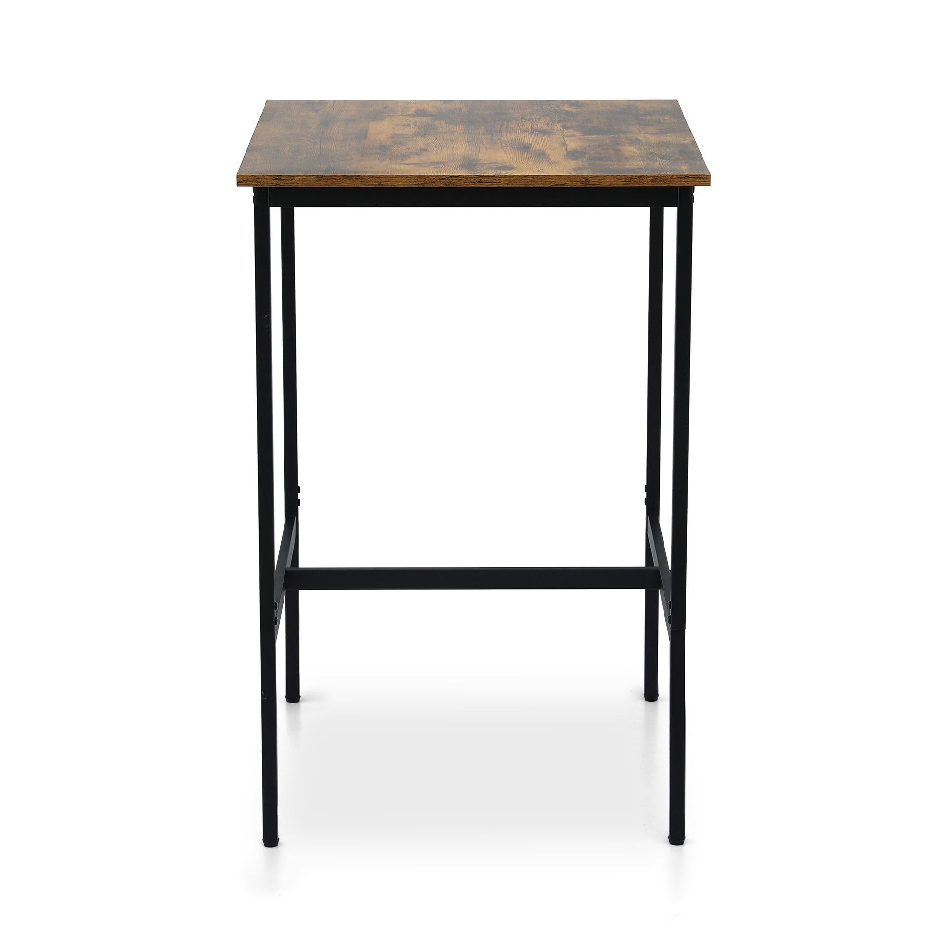 Artiss Bar Table Counter Kitchen Dining Desk Pub 60x92cm Vintage Metal Walnut FUR-U-BTAB-5006-WAL