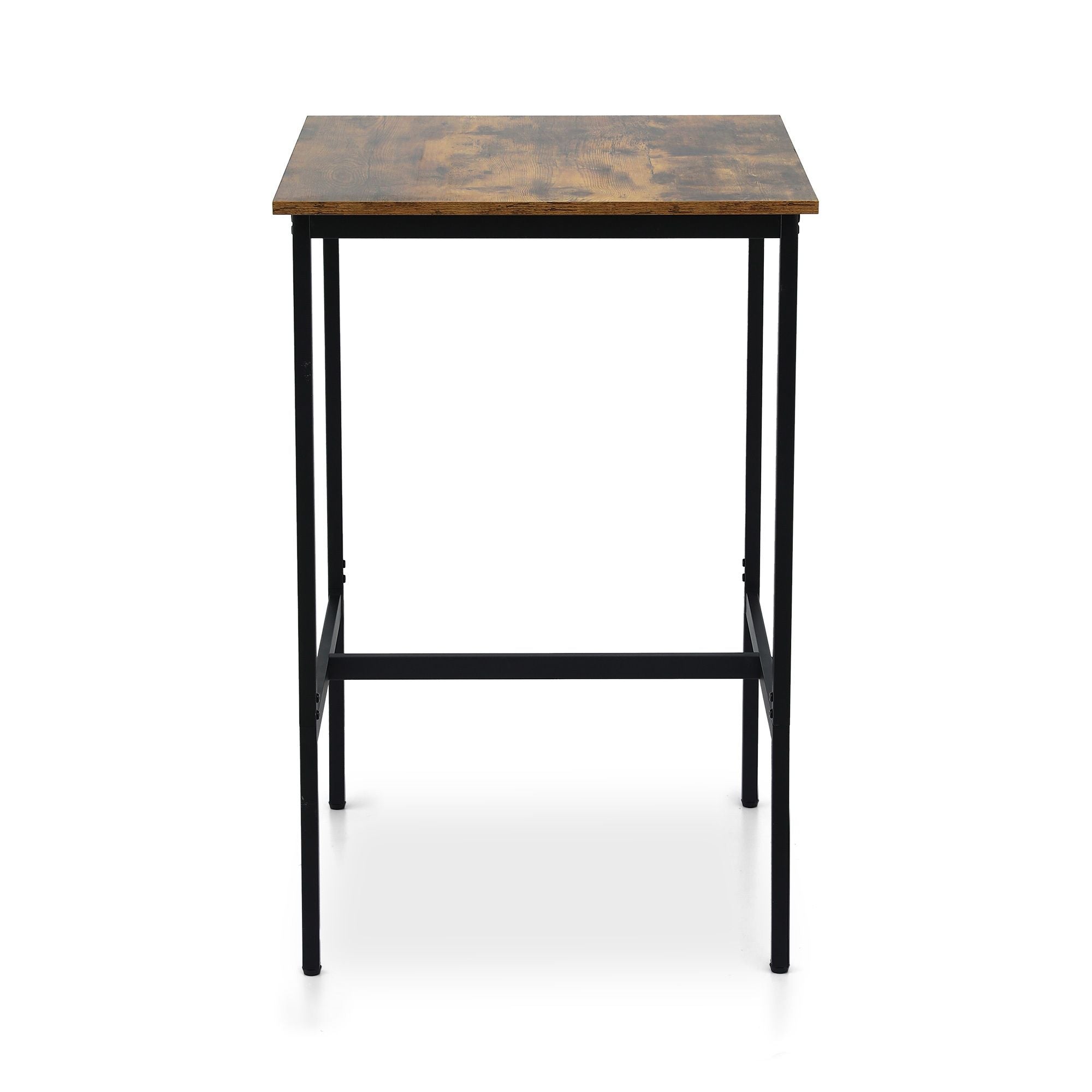 Artiss Bar Table Counter Kitchen Dining Desk Pub 60x92cm Vintage Metal Walnut FUR-U-BTAB-5006-WAL