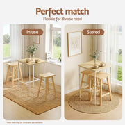 Artiss Bar Table Counter Height Kitchen High Dining Desk Pub 60x92cm Modern Pine FUR-U-BTAB-5006-WD