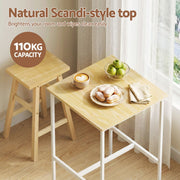 Artiss Bar Table Counter Height Kitchen High Dining Desk Pub 60x92cm Modern Pine FUR-U-BTAB-5006-WD