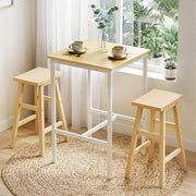 Artiss Bar Table Counter Height Kitchen High Dining Desk Pub 60x92cm Modern Pine FUR-U-BTAB-5006-WD