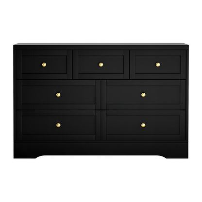 Artiss 7 Chest of Drawers Dresser Table Black FUR-U-CDR-03-BK-AB