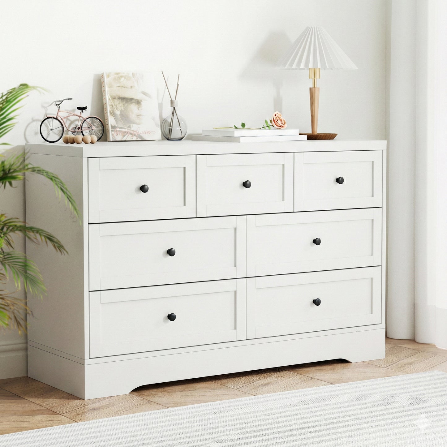 Artiss 7 Chest of Drawers Dresser Table White FUR-U-CDR-03-WH-AB