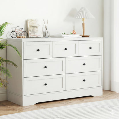 Artiss 7 Chest of Drawers Dresser Table White FUR-U-CDR-03-WH-AB