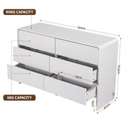 Artiss 6 Chest of Drawers Dresser Cabinet Beige FUR-U-CDR-08-BG-AB