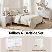 Artiss 6 Chest of Drawers Dresser Cabinet Beige FUR-U-CDR-08-BG-AB
