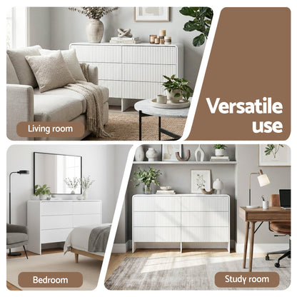 Artiss 6 Chest of Drawers Dresser Cabinet Beige FUR-U-CDR-08-BG-AB