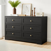 Artiss 6 Chest of Drawers Tallboy Cabinet - LEIF Black FUR-U-CDR-6D-BK-AB