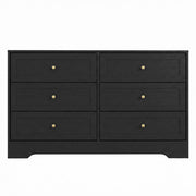 Artiss 6 Chest of Drawers Tallboy Cabinet - LEIF Black FUR-U-CDR-6D-BK-AB
