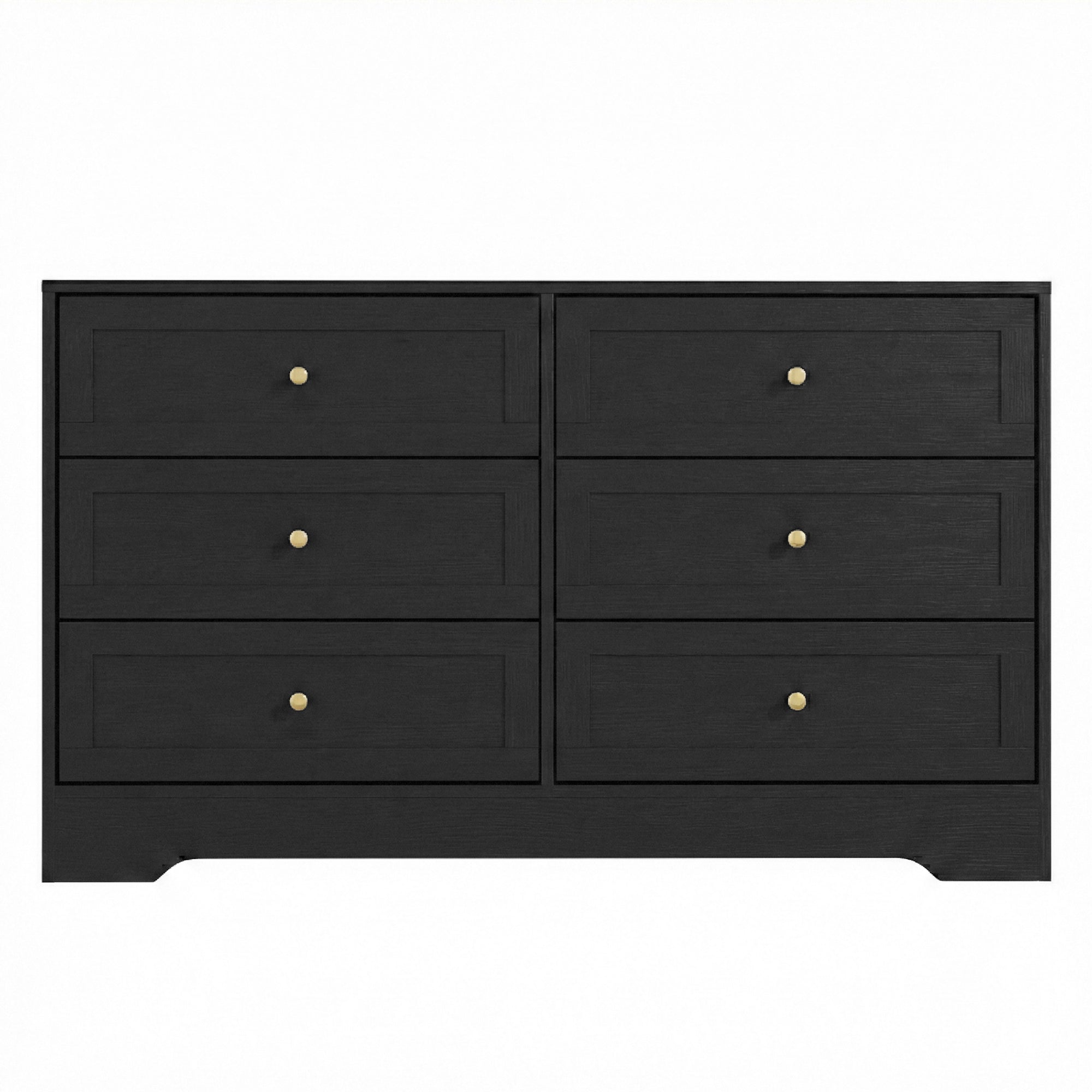 Artiss 6 Chest of Drawers Tallboy Cabinet - LEIF Black FUR-U-CDR-6D-BK-AB