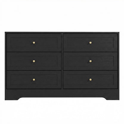 Artiss 6 Chest of Drawers Tallboy Cabinet - LEIF Black FUR-U-CDR-6D-BK-AB