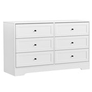 Artiss 6 Chest of Drawers - LEIF White FUR-U-CDR-6D-WH-AB