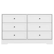 Artiss 6 Chest of Drawers - LEIF White FUR-U-CDR-6D-WH-AB
