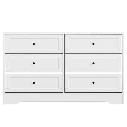 Artiss 6 Chest of Drawers - LEIF White FUR-U-CDR-6D-WH-AB