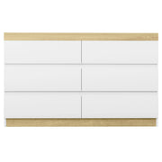 Artiss 6 Chest of Drawers Cabinet Dresser Table Tallboy Storage Bedroom White FUR-U-CDR-6D-WHWD-AB