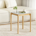 Artiss Coffee Table Marble Effect Square FUR-U-COF-07-MB