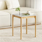 Artiss Coffee Table Marble Effect Square FUR-U-COF-07-MB