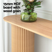 Artiss Console Table Oval 115CM Pine Blake FUR-U-CST-02-WD