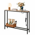 Artiss Console Table Entryway Hallway Display Desk Charging Station Wood FUR-U-CST-05-WD