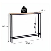 Artiss Console Table Entryway Hallway Display Desk Charging Station Wood FUR-U-CST-05-WD