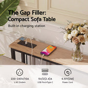 Artiss Console Table Entryway Hallway Display Desk Charging Station Wood FUR-U-CST-05-WD