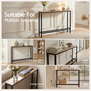 Artiss Console Table Entryway Hallway Display Desk Charging Station Wood FUR-U-CST-05-WD