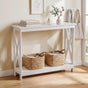 Artiss Console Table Entryway Hallway Display 2-Tier Narrow Sofa Table 100CM White FUR-U-CST-06-WH