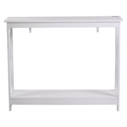 Artiss Console Table Entryway Hallway Display 2-Tier Narrow Sofa Table 100CM White FUR-U-CST-06-WH