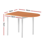 1.1M Artiss Dining Table Extendable FUR-U-DTAB-FD-WD