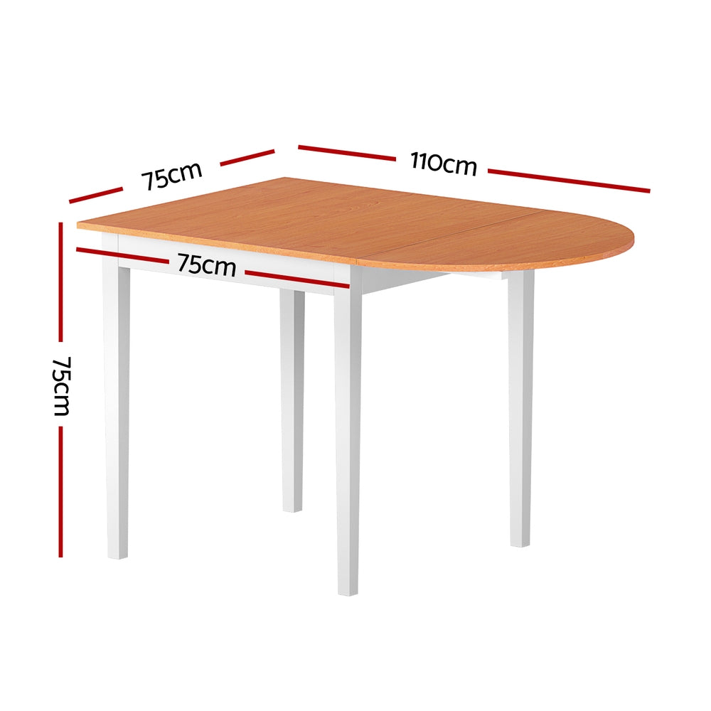 1.1M Artiss Dining Table Extendable FUR-U-DTAB-FD-WD