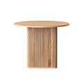 1M Artiss Dining Table Storage Base FUR-U-DTAB-RD-WD-AB