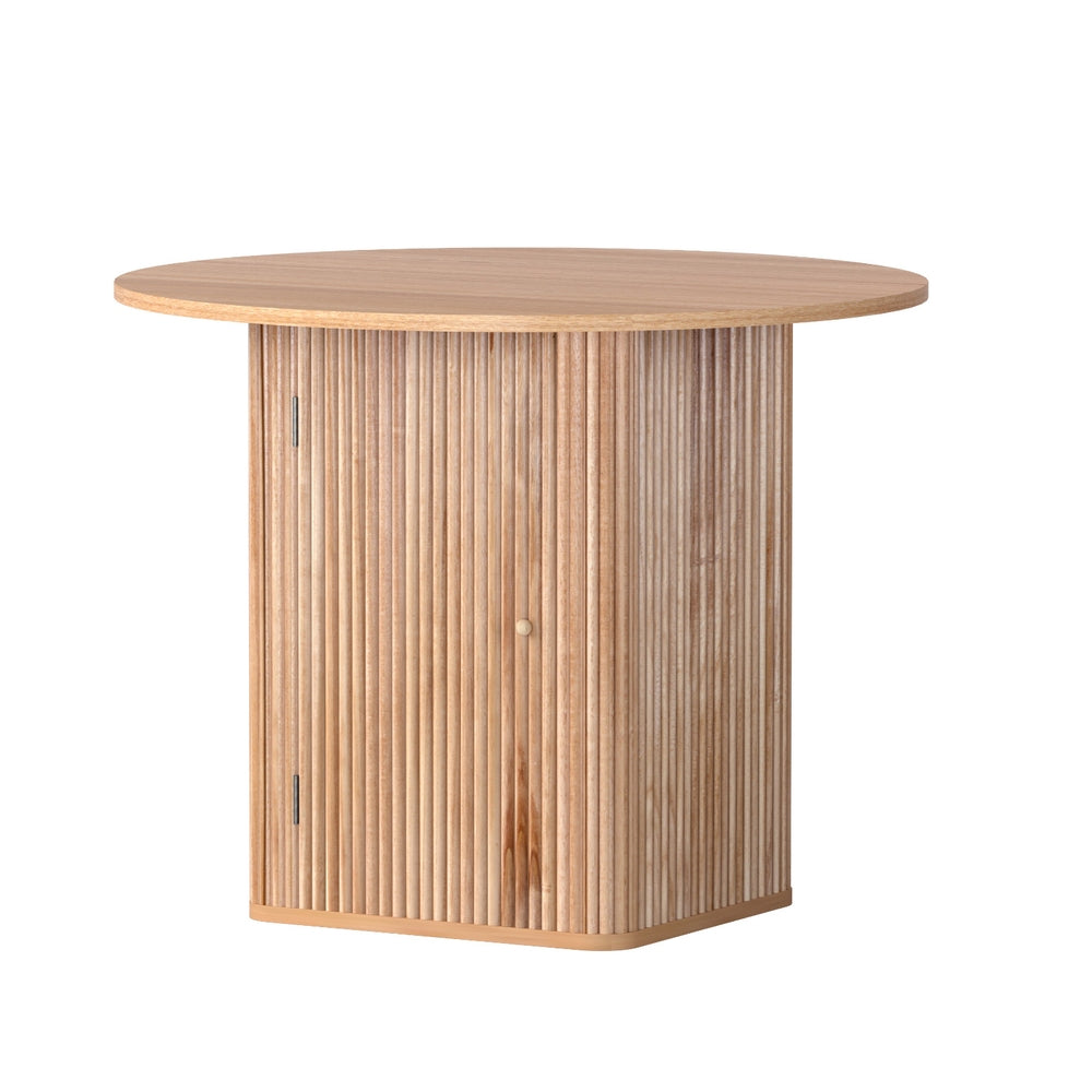 1M Artiss Dining Table Storage Base FUR-U-DTAB-RD-WD-AB