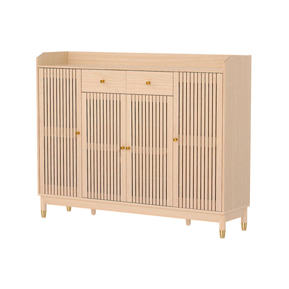 Artiss Shoe Rack Cabinet with Shelves 26 Pairs Pine FUR-U-SHOE-140-WD-ABC